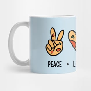 Peace Love Pizza Funny Mug